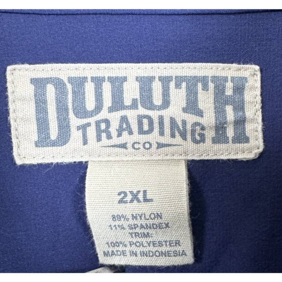 Duluth Trading Company  Flexpedition Long Sleeve Shirt Jacket Men's XXL Blue - Picture 3 of 11